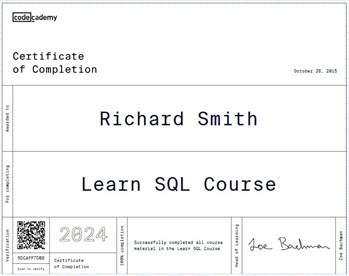 Learn SQL