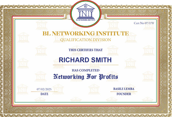 Networking for Profit